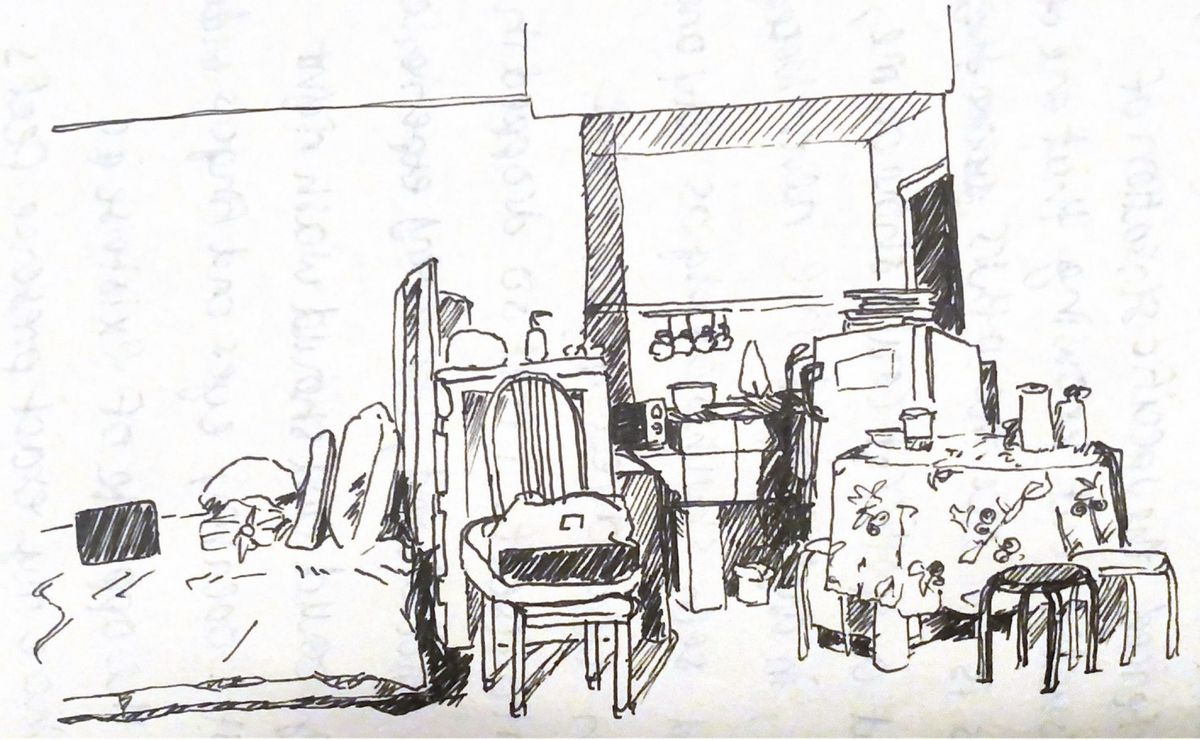 Family visit to Manila, all 5 of us sharing a room